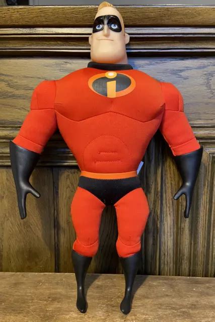 Disney Pixar The Incredibles Mr Incredible Plush Vinyl Figure Plush