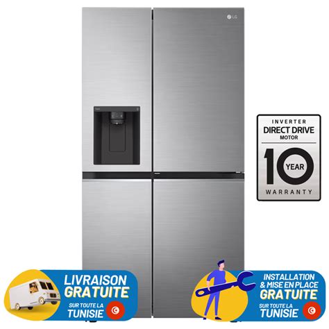 Réfrigérateur LG Side By Side No Frost 617 Litres Smart Inverter