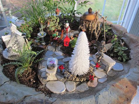 Christmas At The Fairy Garden Christmas Fairy Garden Christmas Fairy Garden Diy Fairy Garden Diy