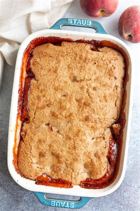 Old Fashioned Peach Cobbler Food With Feeling