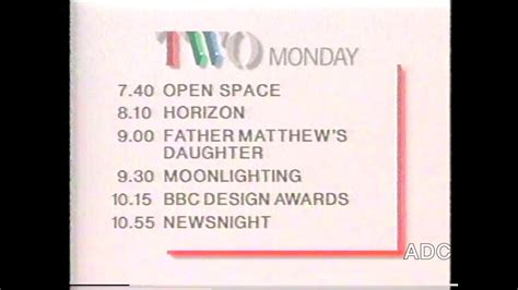 BBC2 Announcer Andy Cartledge 17th May 1987 YouTube