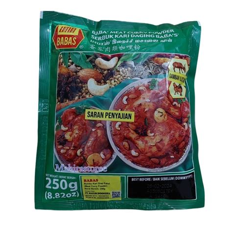 Jual Babas Meat Curry Powder Gr Bumbu Kari Daging Gr Shopee