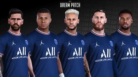 Pes Psg Facepack Messi Mbappe Neymar Sergio Ramos Wijnaldum