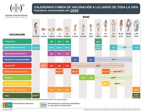 Ministerio De Sanidad Calendario De Vacunación 2020 Comité Asesor De Vacunas De La Aep