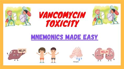 Side Effects Of Vancomycin Antibiotics Mnemonics Pharmacology