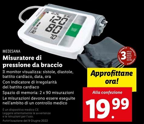 Medisana Misuratore Di Pressione Da Braccio Offerta Di Lidl