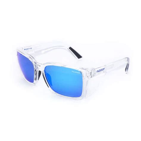 Polarised Blue Lens Safety Glasses