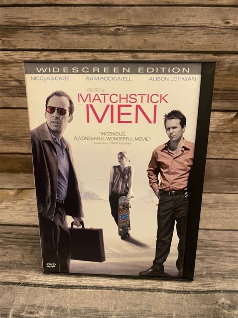 Matchstick Men Dvd 2004 Widescreen Nicolas Cage Sam Rockwell