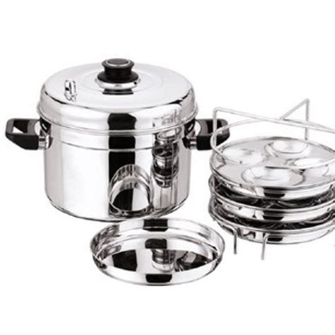 Vinod Stainless Steel Idli Dhokla Patra Multi Kadahi 26cm Vinod