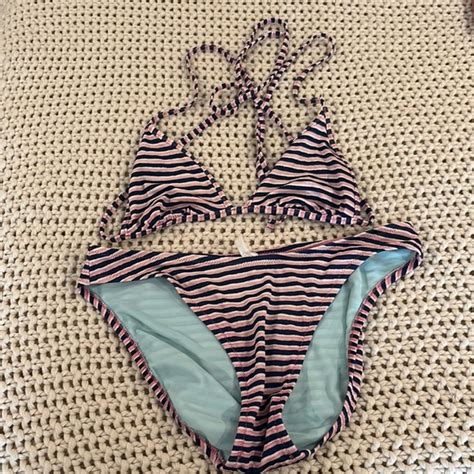 J Crew Swim J Crew Stripes Bikini Poshmark