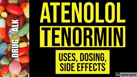 Atenolol Tenormin Uses Dosing Side Effects Youtube