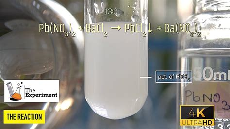 What Are The Products When Barium Chloride Bacl2 Reacts With Lead Nitrate Pb No3 2 Youtube