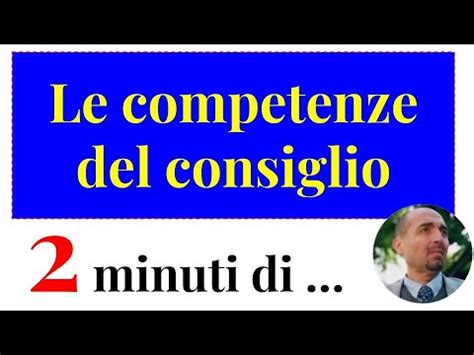 Minuti Di Le Competenze Del Consiglio Comunale Youtube