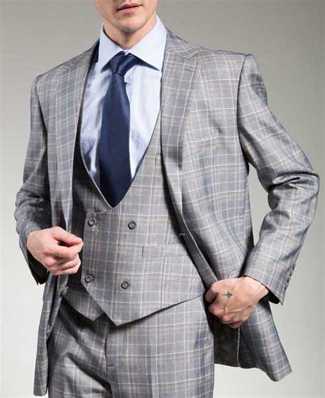 Classic 3 Pieces Glen Plaid Suits Suits Epic