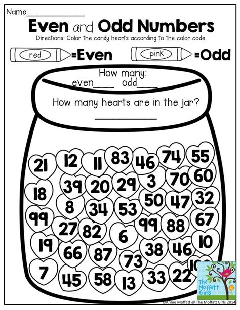 Even Odd Numbers Worksheets 2nd Grade