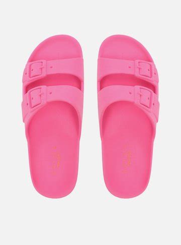 Chinelo Slide Rosa Fivelas Brizza Arezzo