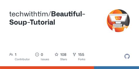 GitHub - techwithtim/Beautiful-Soup-Tutorial