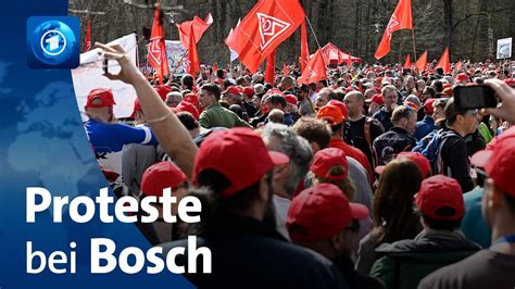 Proteste Gegen Stellenabbau Bei Bosch Youtube