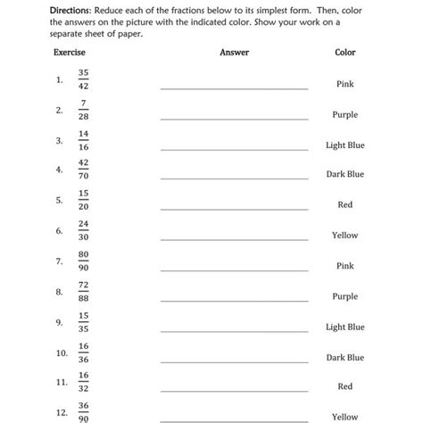 Factoring Polynomials Color By Number Funrithmetic