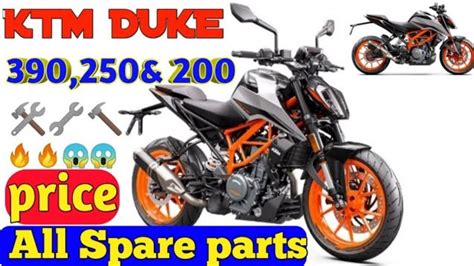 Ktm Duke Spares Accessories Cost Genuine Spare Parts Modified