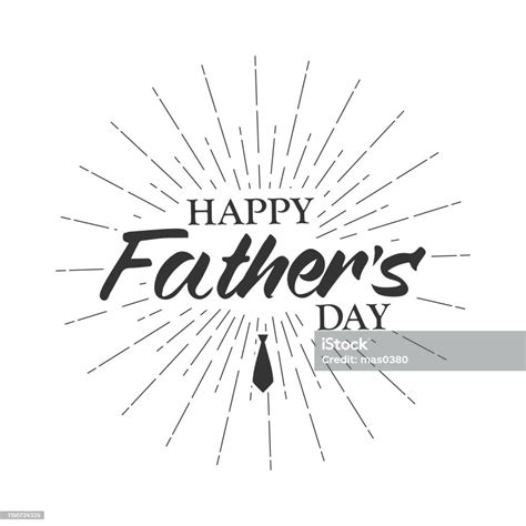 Happy Fathers Day Greeting Card Vector Stock Illustration Download