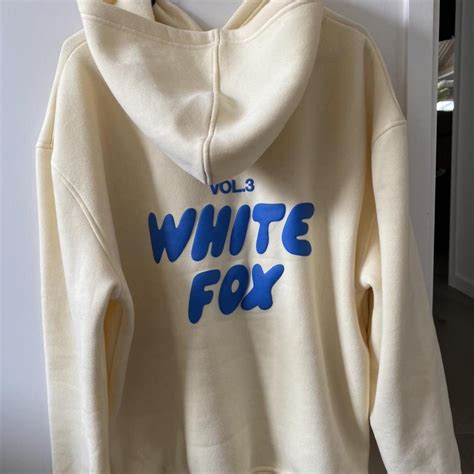 White Fox Offstage Buttercream Hoodie Never Worn By Depop