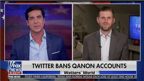 Jesse Watters Interviews Eric Trump About Twitter, QAnon