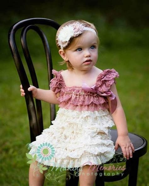 Cream And Mauve Lace Petti Dress - Vintage Lace Dress - Flower Girl ...