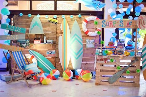 Surfing Birthday Party Kara S Party Ideas Surf Birthday Party