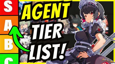 UPDATED Tier List The BEST Agents Zenless Zone Zero YouTube