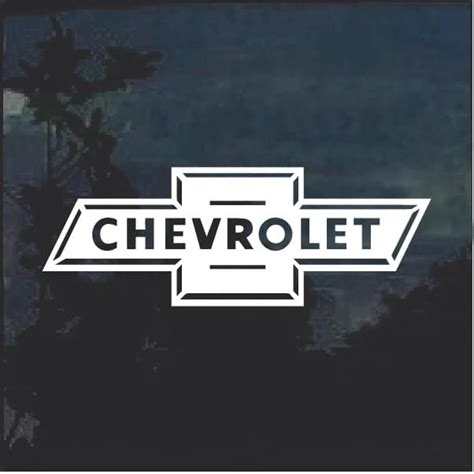 Chevy Bowtie Classic Chevy Window Decal Sticker Custom Made In The