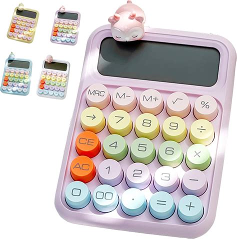 Calculadora Colorida De Accesorios De Escritorio De Caramelos Pantalla