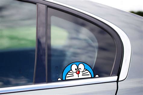 Doraemon Winking Vinyl Car Peeker Sticker Little Sticker Store