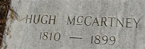 Hugh Mccartney M Morial Find A Grave