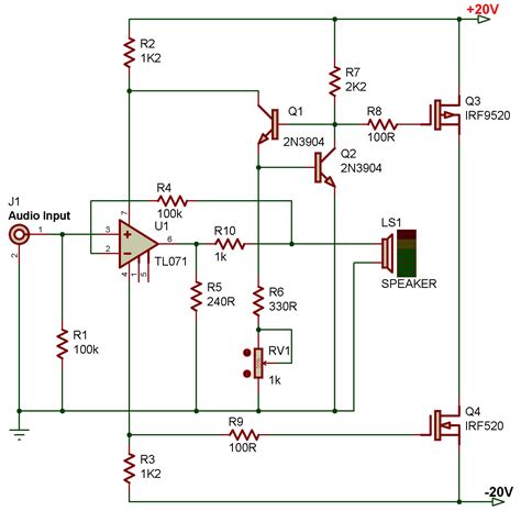 20W MOSFET Audio amplifier