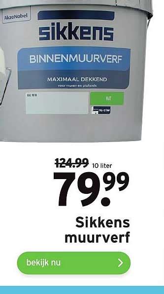 Sikkens Muurverf Aanbieding Bij GAMMA 1Folders Nl