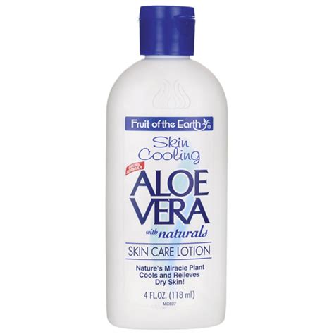 Fruit Of The Earth Aloe Vera Skin Care Lotion 4 Oz Lotion Swanson Health Products