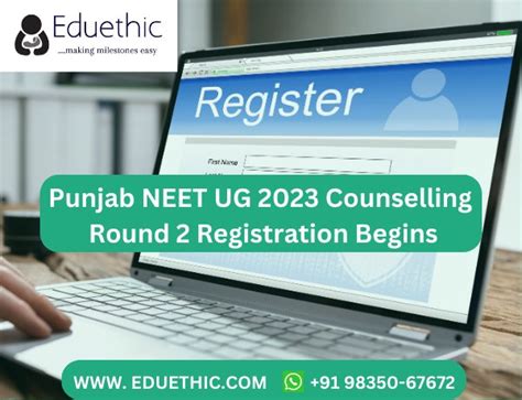 Punjab Neet Ug Counselling Round Registration Starts Aug At