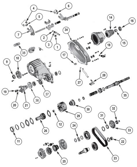 Jeep Cherokee Transfer Case Diagram Trac Ptu Chrysler Selec