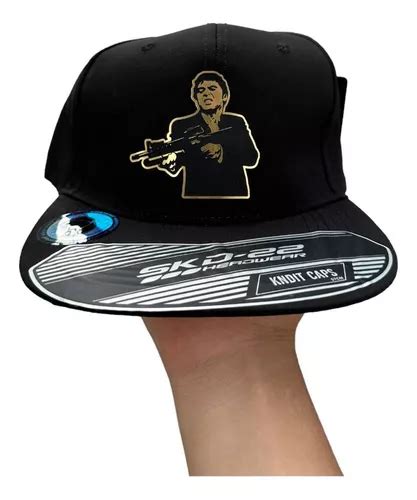 Gorra Plana Scarface Tony Montana Placa Gold Envío Gratis