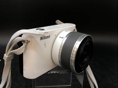 White Nikon 1 J1 Mirrorless Digital Camera With 10 30mm Vr Zoom Lens