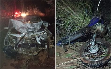 Motociclista Morre Ao Bater De Frente Carro Na Br Em