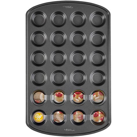 Perfect Results Premium Non Stick Mini Muffin And Cupcake Pan 24 Cavity Wilton