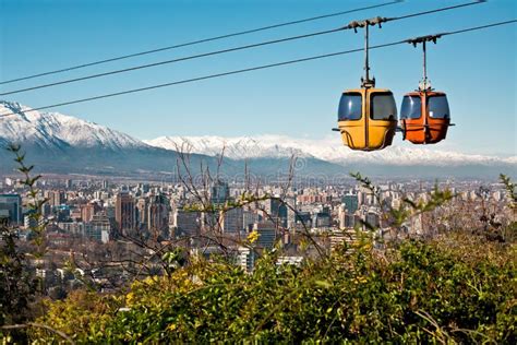 Santiago De Chile Night Time Stock Photo - Image of disctrict, landmark ...