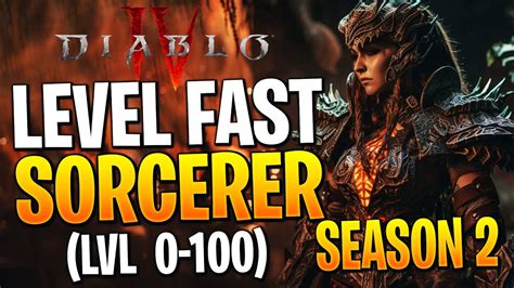 LEVEL FAST With SORCERER Build SEASON 2 Diablo 4 Sorc Leveling Build