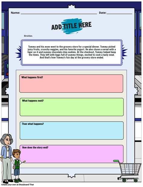 Picture Sequence Story Writing Worksheets