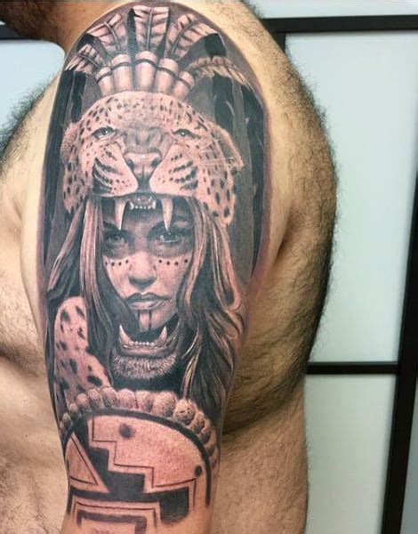 80 Aztec Tattoos For Men Ancient Tribal And Warrior Designs