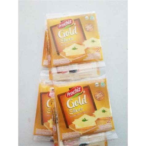 Jual Prochiz Gold Keju Slices Isi 2 Lembar 26G 1 Renceng Isi 8 Sachet