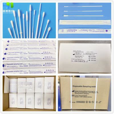 Nasopharyngeal Flocked Swab Sterile Sample Collection Flexible Handle