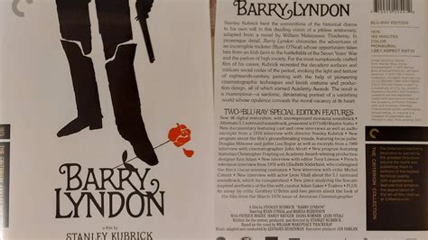 Barry Lyndon Blu Ray Criterion Edition Unboxing Youtube